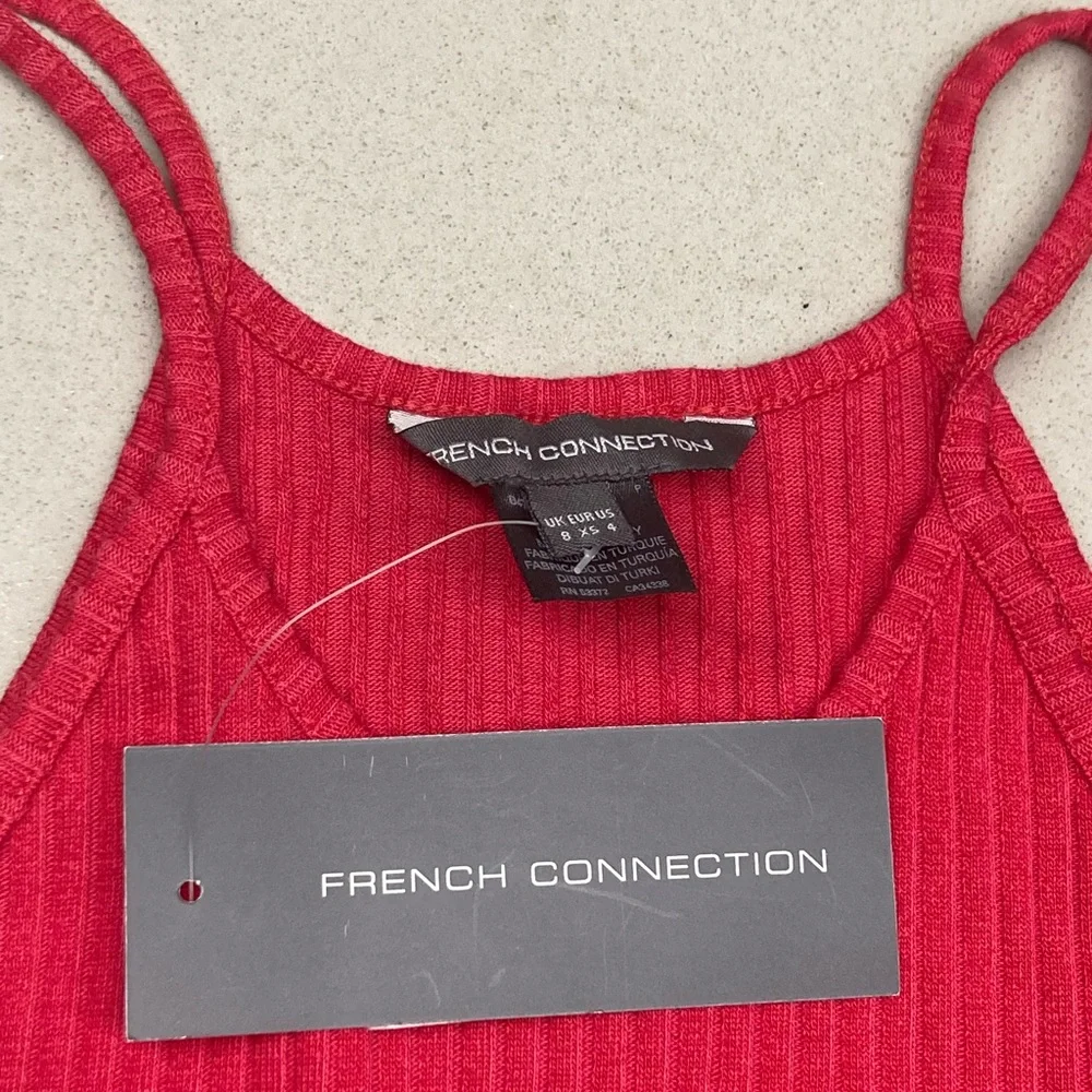 FRENCH CONNECTION 🍉 Ribbed Mini Dress - Picture 8 of 12